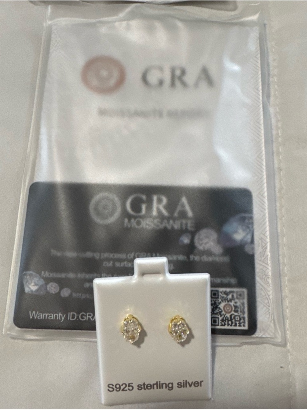Mossanite Diamond Radiant Cut Stud Earrings